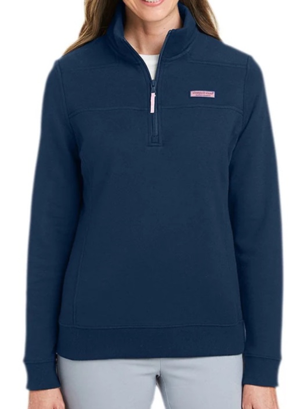 Vineyard Vines Women's Navy Quarter-Zip Pullover, XXS